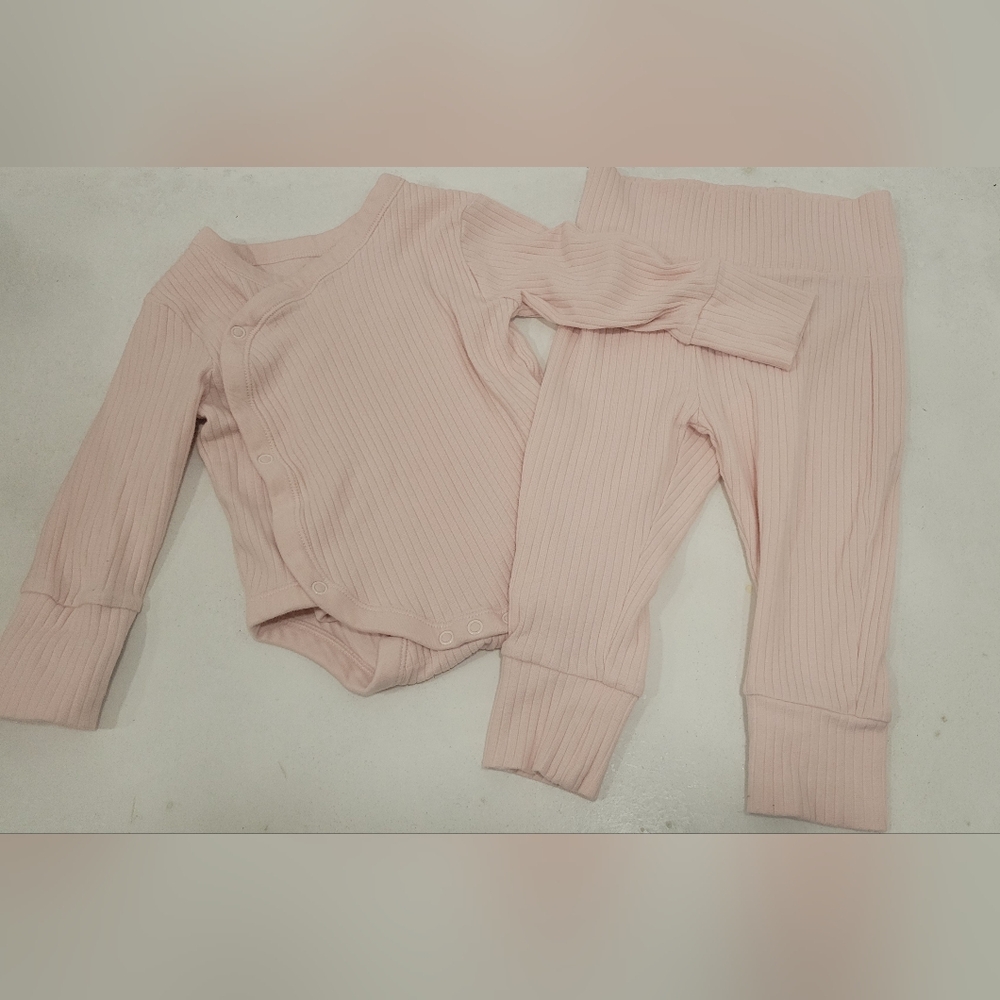 Primark Pink Ribbed Baby Outfit
